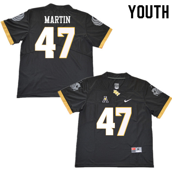 Youth #47 Stephen Martin UCF Knights College Football Jerseys Sale-Black - Click Image to Close